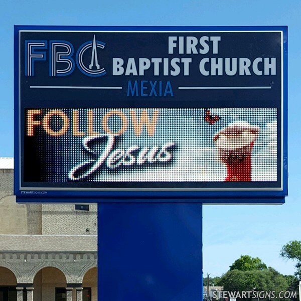 Church Sign for First Baptist Church