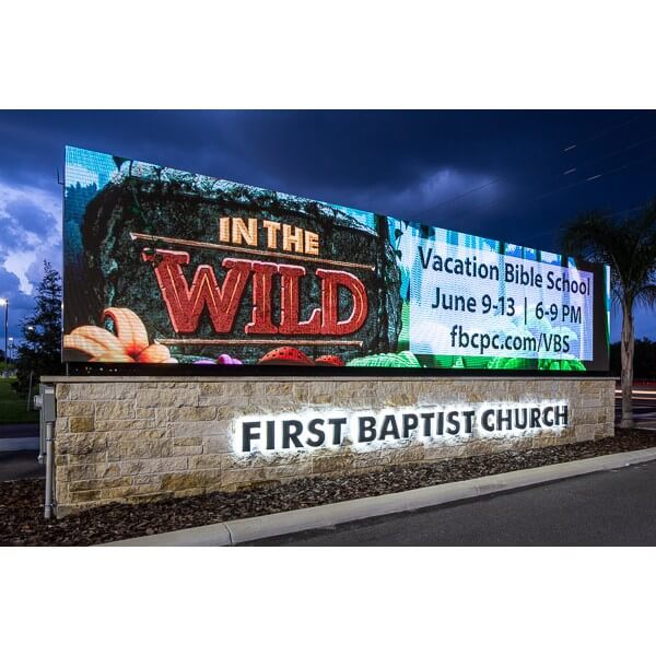 Church Sign for First Baptist Church of Plant City