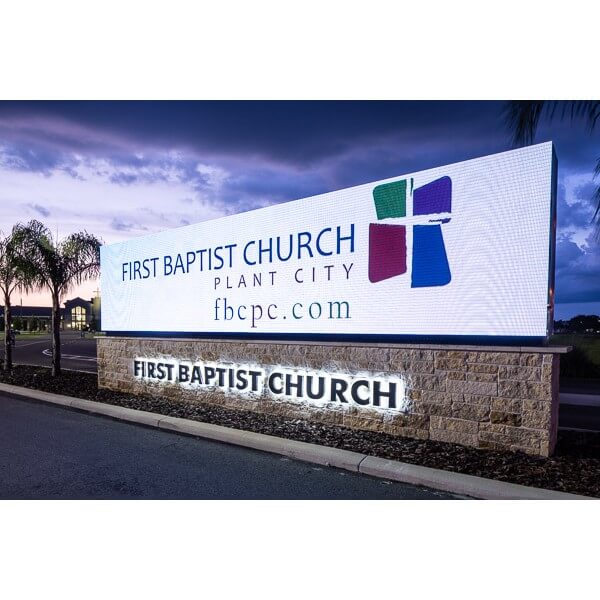 Church Sign for First Baptist Church of Plant City