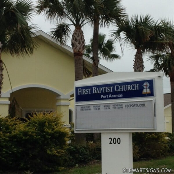 Church Sign for First Baptist Church