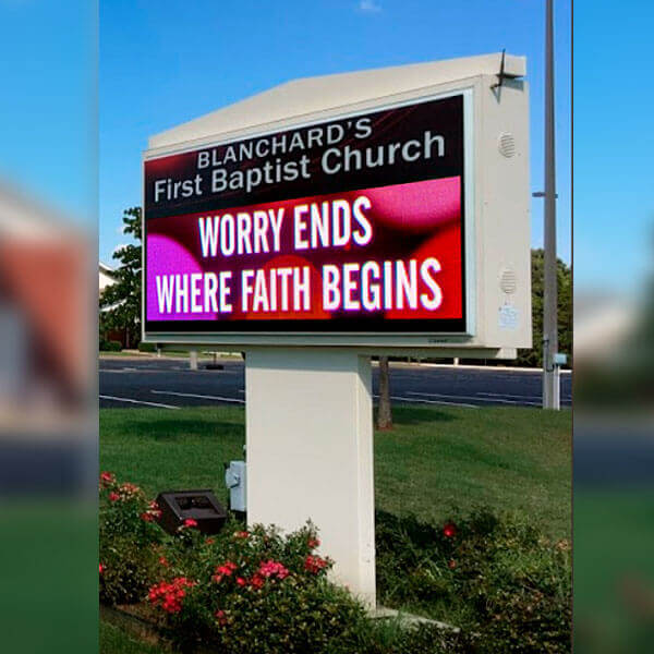 Church Sign for First Baptist Church