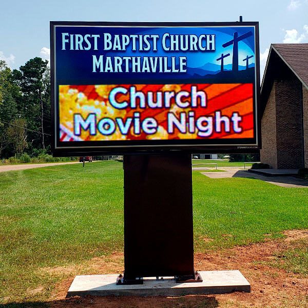 Church Sign for First Baptist Church