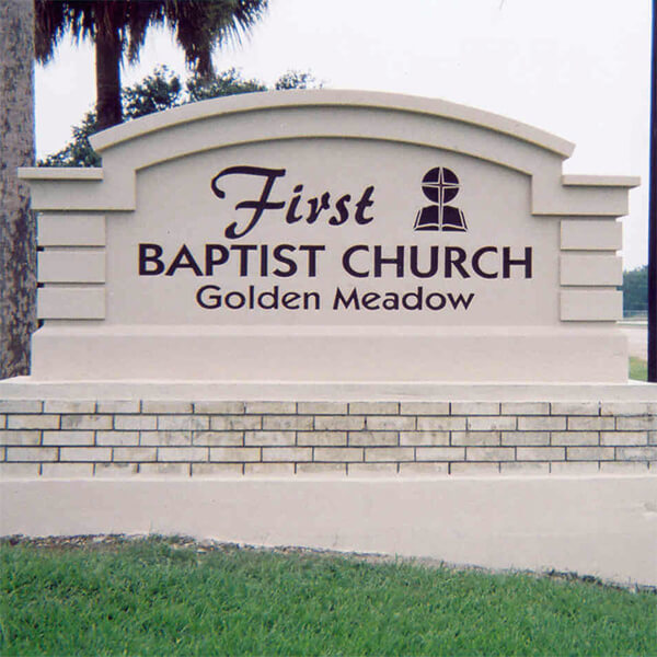 Church Sign for First Baptist Church