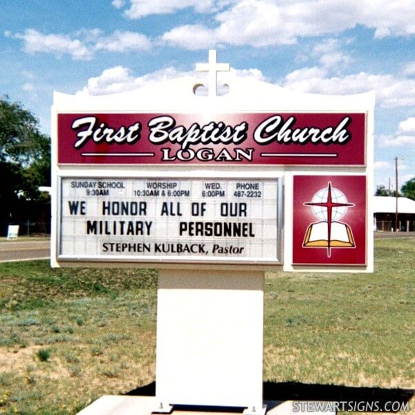 Church Sign for First Baptist Church