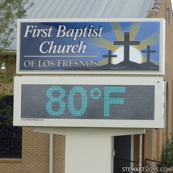 Church Sign for First Baptist Church - Los Fresnos