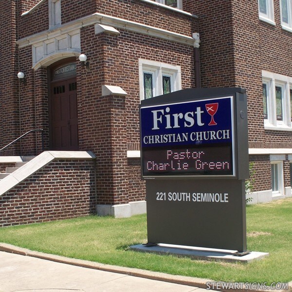 Church Sign for First Christian Church