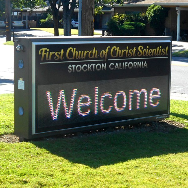 Church Sign for First Church of Christ Scientist