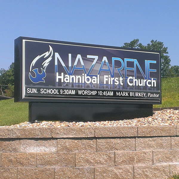 Church Sign for First Church of the Nazarene