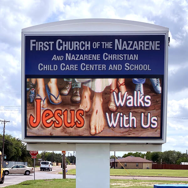 Church Sign for First Church of the Nazarene / Nazarene Christian