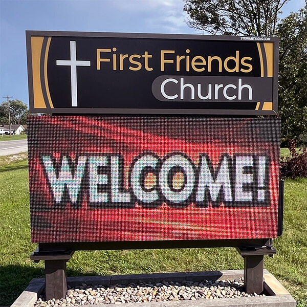 Church Sign for First Friends Church