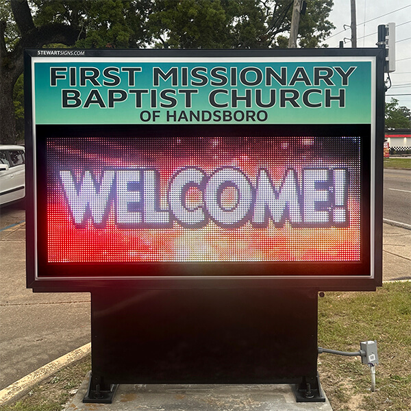 Church Sign for First Missionary Baptist Church