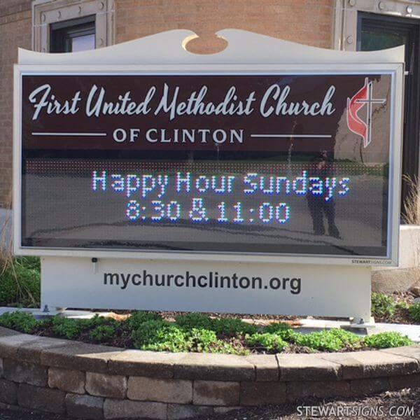 Church Sign for First United Methodist Church