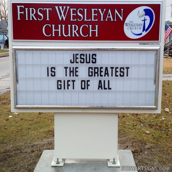 Church Sign for First Wesleyan Church