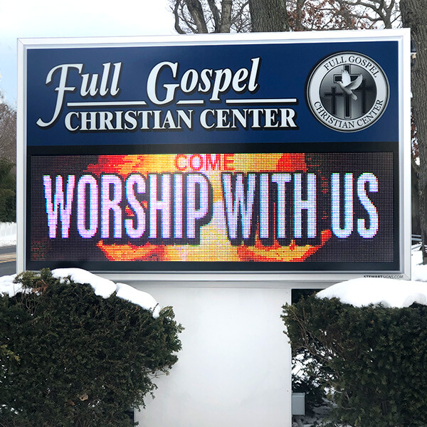 Church Sign for Full Gospel Christian Center