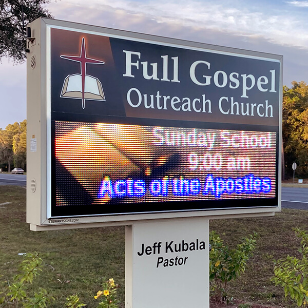 Church Sign for Full Gospel Outreach Church