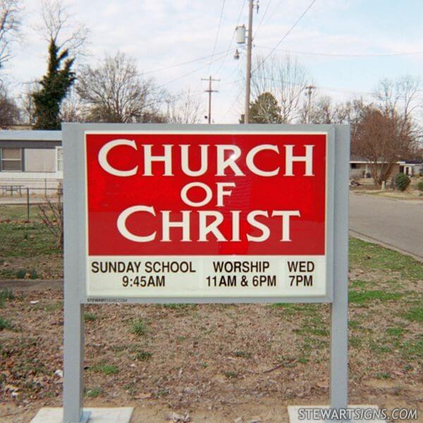 Church Sign for G Street Church of Christ