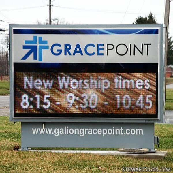 Church Sign for Galion Free Methodist Church