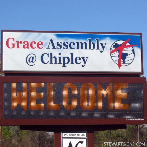 Church Sign for Grace Assembly @ Chipley