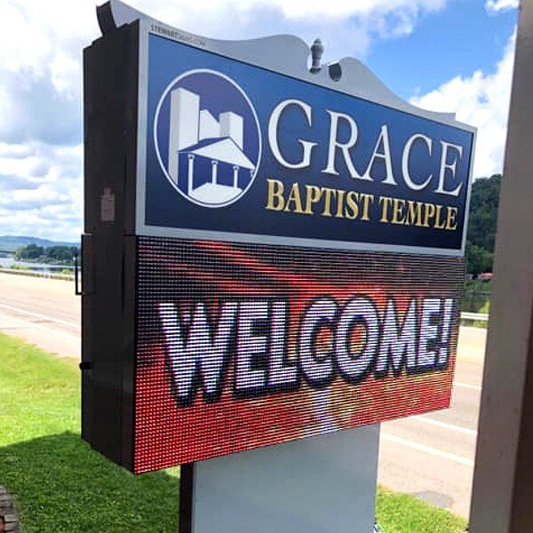 Church Sign for Grace Baptist Church