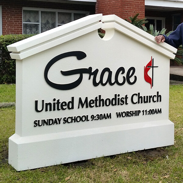 Church Sign for Grace United Methodist Church