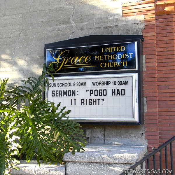 Church Sign for Grace United Methodist Church