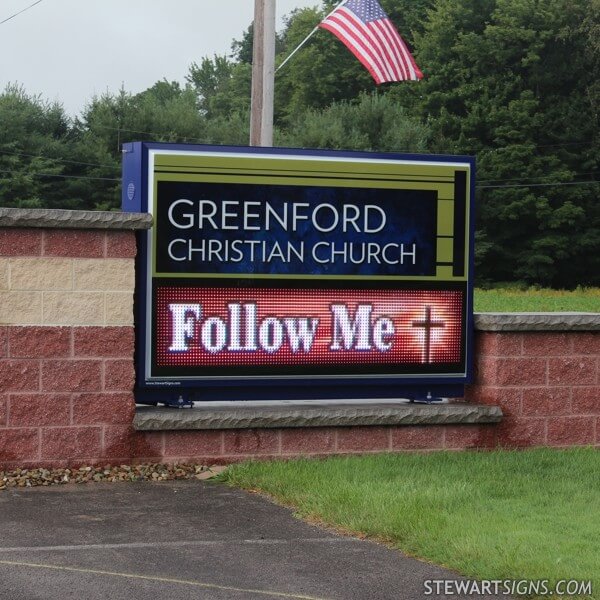Church Sign for Greenford Christian Church