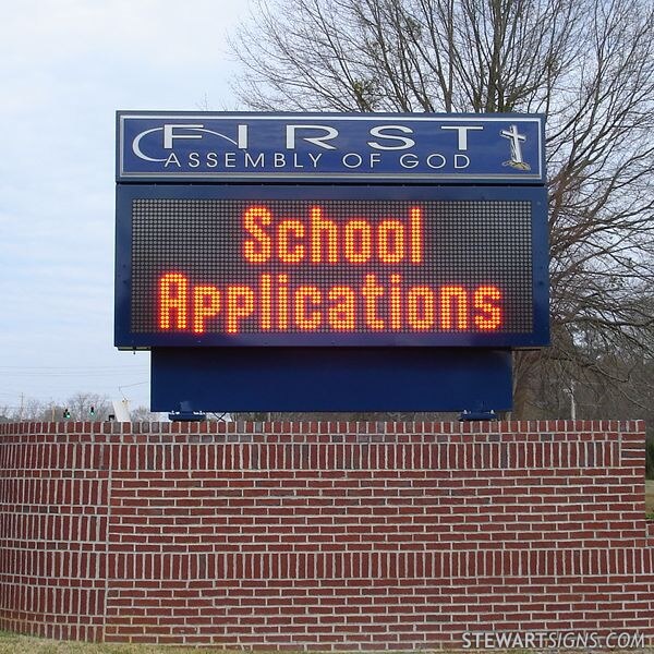 Church Sign for Griffin First Assembly of God