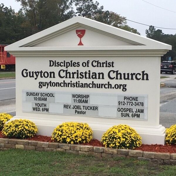 Church Sign for Guyton Christian Church