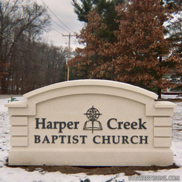 Church Sign for Harper Creek Baptist Church