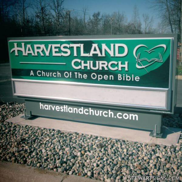 Church Sign for Harvestland Church