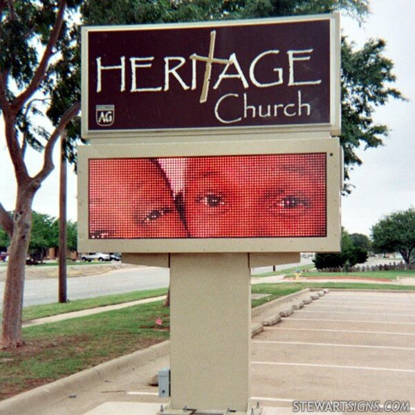 Church Sign for Heritage Assembly of God