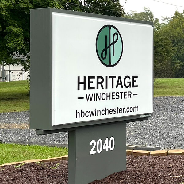 Church Sign for Heritage Baptist Church