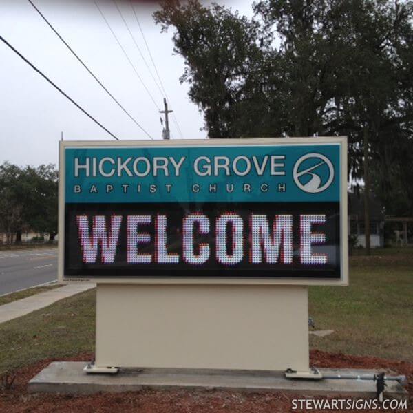 Church Sign for Hickory Grove Baptist Church