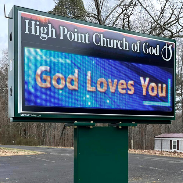 Church Sign for High Point Church of God