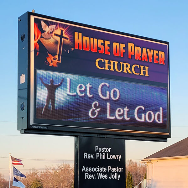 Church Sign for House of Prayer Church