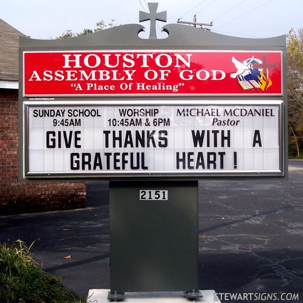 Church Sign for Houston Assembly of God