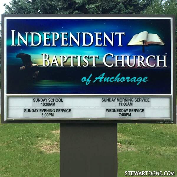 Church Sign for Independent Baptist Church of Anchorage