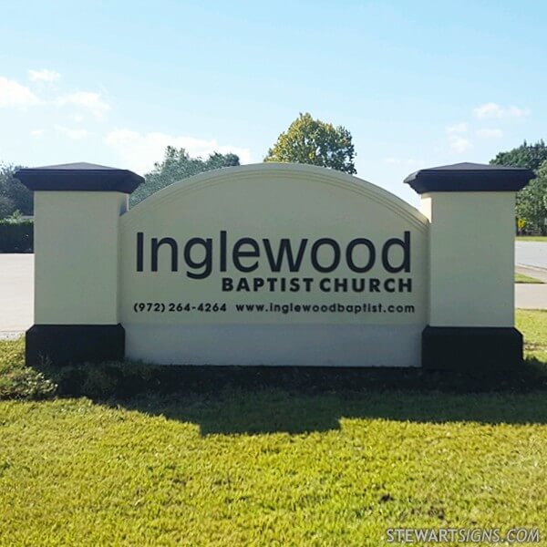 Church Sign for Inglewood Baptist Church