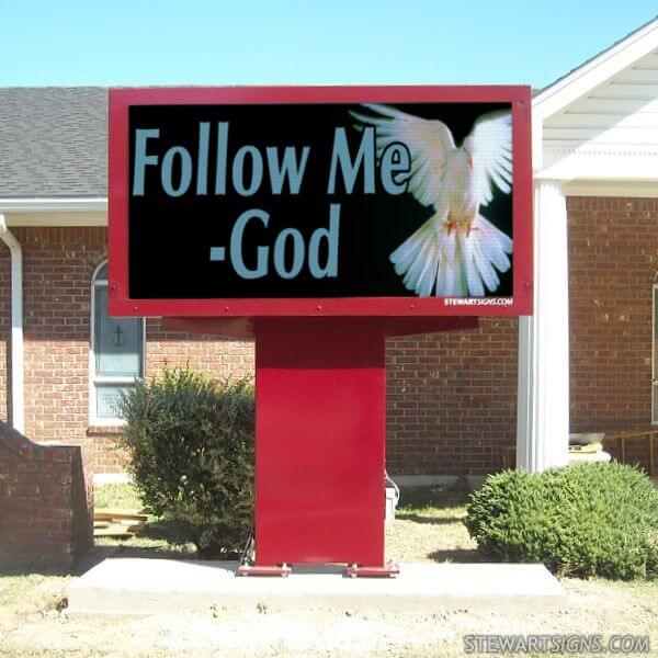 Church Sign for Jefferson Central Church