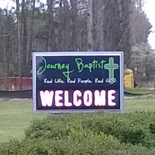 Church Sign for Journey Baptist Church