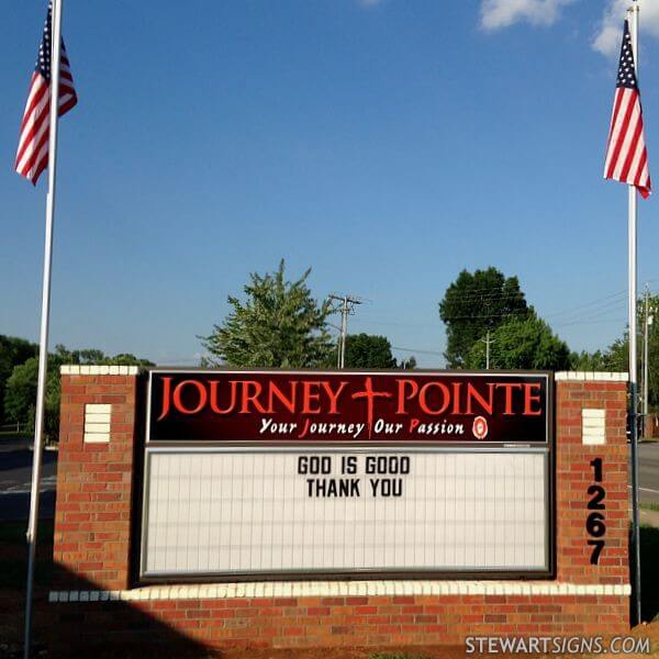 Church Sign for Journey Pointe