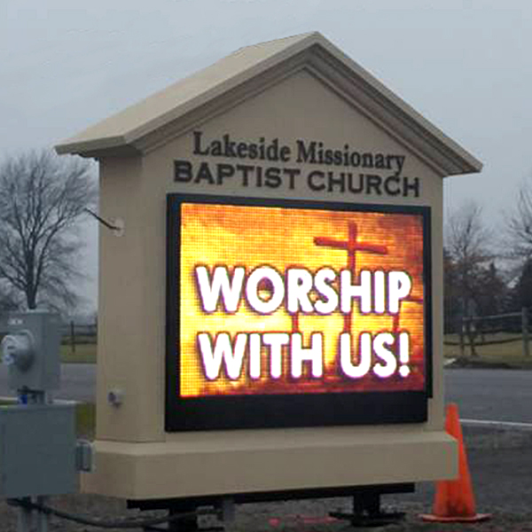 Church Sign for Lakeside Missionary Baptist Church