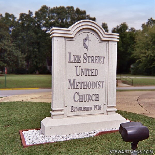 Church Sign for Lee Street United Methodist Church