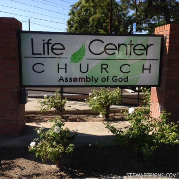 Church Sign for Life Center Church