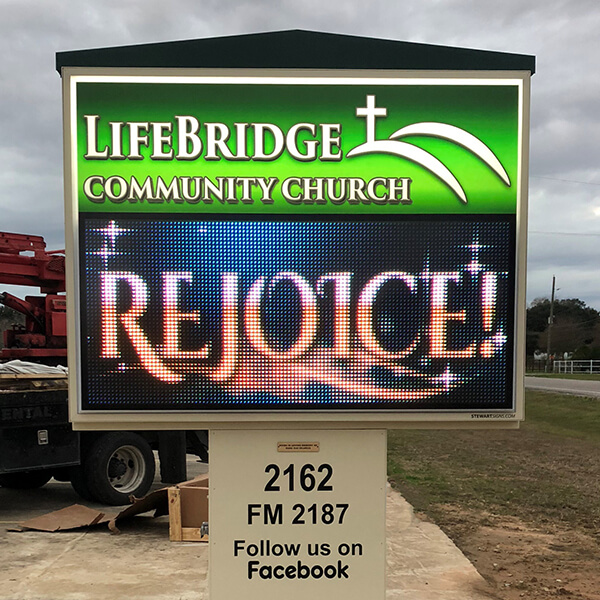 Church Sign for Lifebridge Community Church