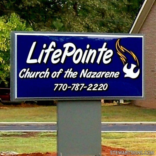 Church Sign for Lifepointe Church of the Nazarene
