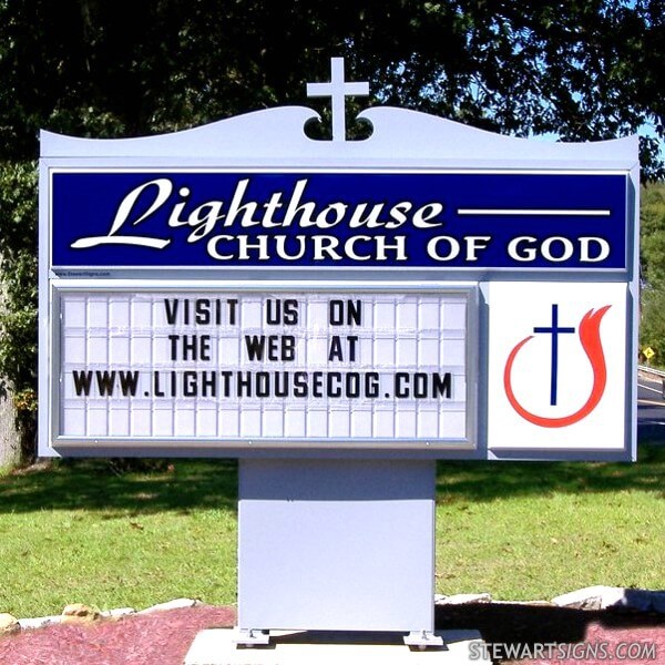 Church Sign for Lighthouse Church of God