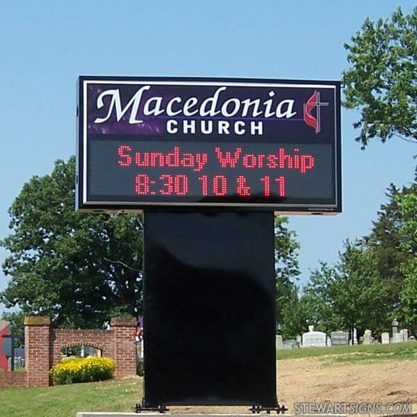 Church Sign for Macedonia United Methodist Church