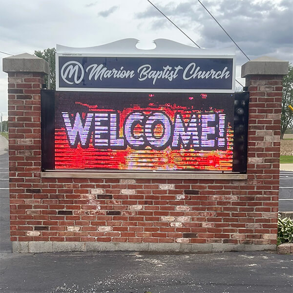 Church Sign for Marion Baptist Church