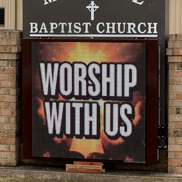 Church Sign for Marquez Baptist Church